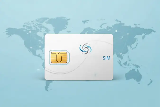 Chip internacional confiável. Conecte-se globalmente com SIM card para viagens e roaming internacional.